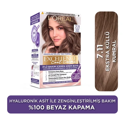 L'Oreal Paris Excellence Saç Boyası Ekstra Küllü Kumral 7.11