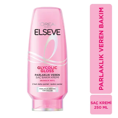 L'Oreal Paris Elseve Glycolic Gloss Parlaklık Veren Saç Bakım Kremi 250 ml