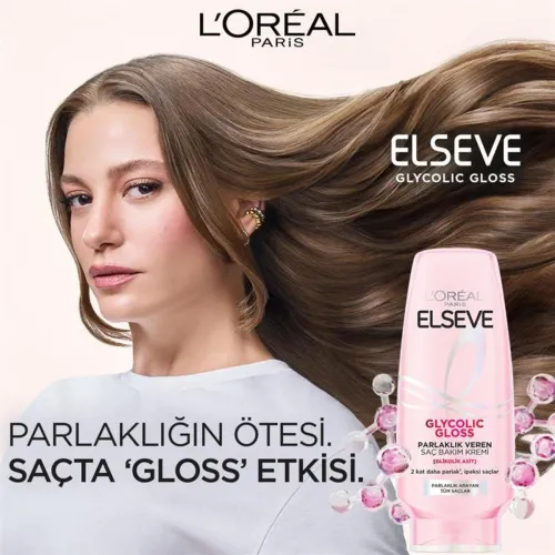 L'Oreal Paris Elseve Glycolic Gloss Parlaklık Veren Saç Bakım Kremi 250 ml