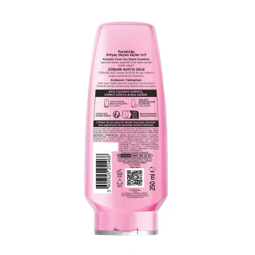 L'Oreal Paris Elseve Glycolic Gloss Parlaklık Veren Saç Bakım Kremi 250 ml