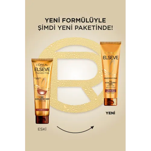 Elseve Mucizevi Yağ Saç Güzelleştirici Krem Kuru ve Sert Saçlar İçin 150ml Elseve Mucizevi Yağ Saç Güzelleştirici Krem Kuru ve Sert Saçlar İçin 150ml
