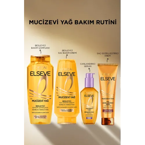 Elseve Mucizevi Yağ Saç Güzelleştirici Krem Kuru ve Sert Saçlar İçin 150ml Elseve Mucizevi Yağ Saç Güzelleştirici Krem Kuru ve Sert Saçlar İçin 150ml