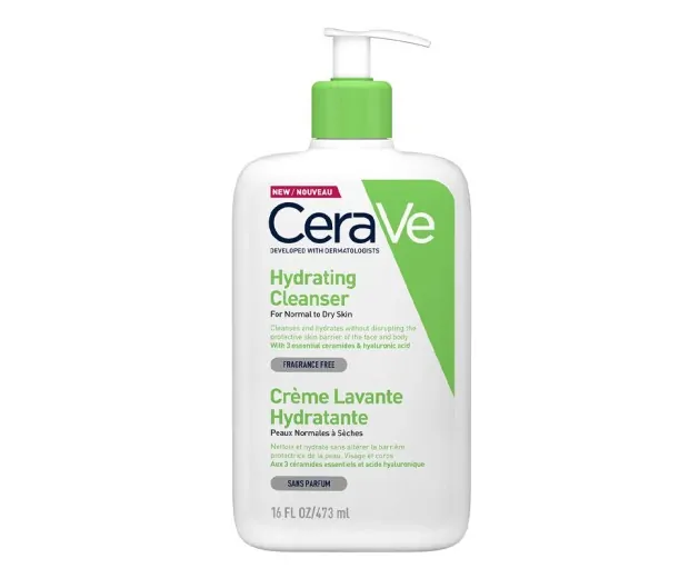 CeraVe Normal Ve Kuru Ciltler İçin Nemlendiren Temizleyici 473 ml görsel 1